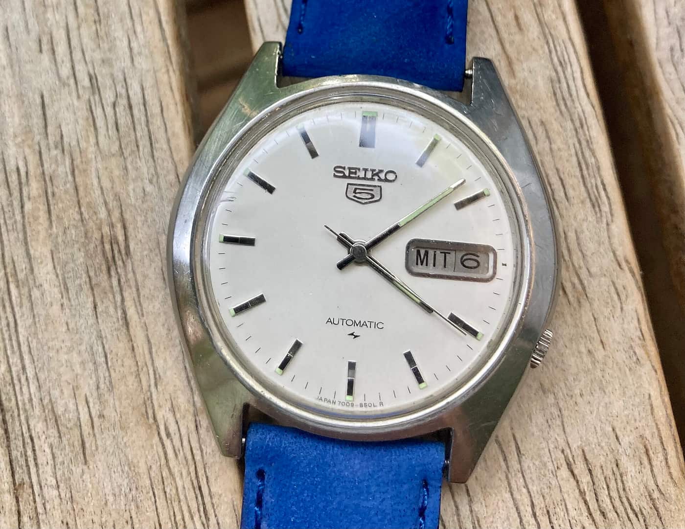 Vintage Seiko 5 wristwatch